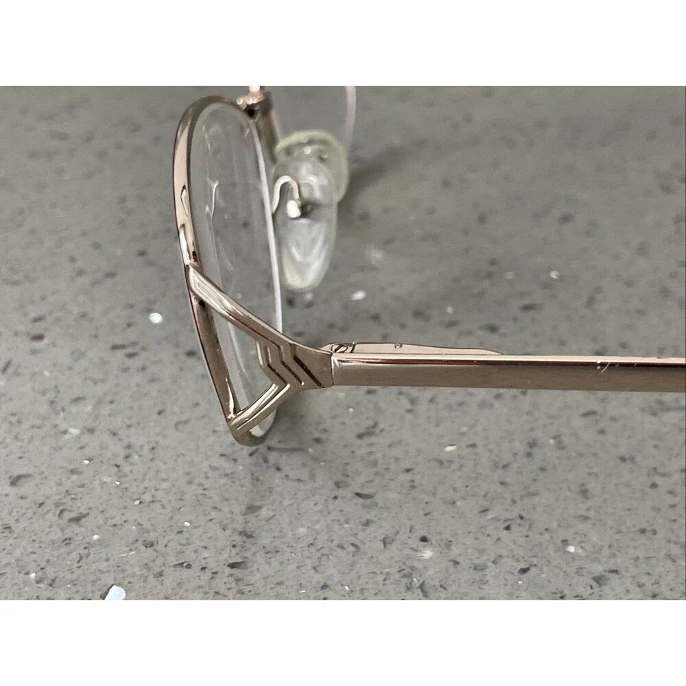 EYEGLASSES ECCA WM 5008 AM TORTOISE GOLD METAL FRAMES ONLY 52-18-135 red round